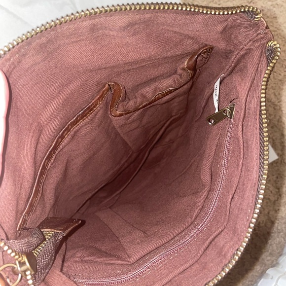 DARK BROWN LEATHER SATCHEL CROSS BODY - Picture 10 of 10